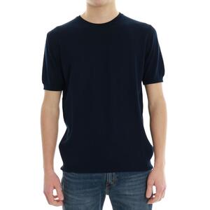 T-SHIRT IN MAGLIA BLU